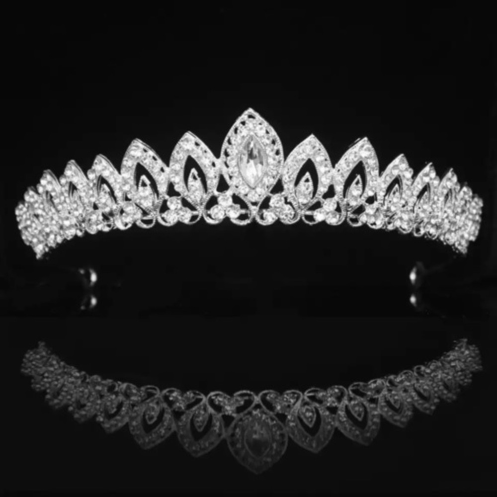 Silver Crystal Bridal Tiara